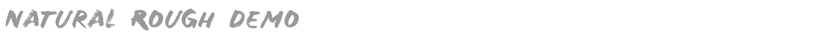 Natural Rough font preview